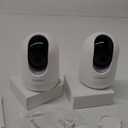 MUBVIEW Cameras for Home Security, 2,4G WiFi 2K Indoor Wired Security Baby/Pet Camera with Phone App, Night Vision, 24/7 Record, 2-Way Audio, Motion Tracking, Cloud Storage (2 PCS, A White 2.4Ghz)