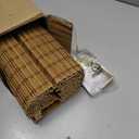 LazBlinds Cordless Bamboo Roman Shades, Privacy Blinds for Interior Windows, Room Darkening Roll Up Bamboo Blinds for Home & Patio, 31.5" W x 64" H, Highfield Teak