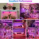 LED Grow Lights Strips for Indoor Plants, 3 Working Modes & 10 Dimmable Levels Plant Lights with Auto Cycle Timer 3/9/12Hrs, 36W Full Spectrum DIY Growing Lamps for Seedings Hydroponics, 6 Strips
