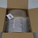 Celel 50 Pack 28 Oval Paper Bowls with Lids, Microwavable Oval Disposable Containers for Burrito, Salads, Pasta, Com-postable Meal Prep Food Containers - 50 Bowls 50 Lids (9.84''x6.3''x2.36''(28 fl oz))