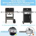 15.3" Flavorizer Bars for Weber Spirit 300 and GS4 Spirit II 300 Series E310 E320 E330 S310 S320 S330 with Front Control Knobs, Porcelain Steel Grill Heat Plates Replacement for 7636, 5 Pack