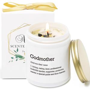 Godmother Candle, Godmother Proposal Gift, God Mother Candles Gift, God Mother Present from Godchild, Birthday Candle Gifts, Vanilla Lavender Scented Candle