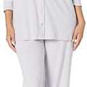 Amazon Essentials Women's Long Sleeve Cotton Modal Pajama Set, Loungewear with Full-Length Bottom M