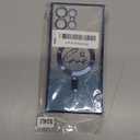 ZONRW for Samsung Galaxy S24 Ultra Case Magnetic,for Women Girl Soft Cute Luxury Love Heart Plating Bling Gradient Glitter Clear Phone Case Compatible with MagSafe Shockproof Back Cover 6.8”-Blue