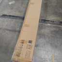 36x84 inch Sliding Barn Wood Door Slab with 6.6ft Hardware Kit and Handle, Coffee, K Shape, Simple DIY Assembly