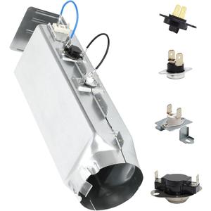 Upgrade OEM DC9714486A Dryer Heating Element Assembly for Samsung DV210AEW/XAA DV330AEB/XAA DV40J3000EW/A2 DV42H5200EP/A3 DV45H7000EW/A2 DVE50M7450W/A3 With DC9600887A, DC4700018A, DC3200007A