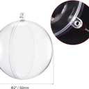 uxcell 12pcs 2-inch(50mm) Clear Plastic Ornaments Ball