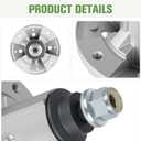 GY21098 GY20454 Spindle Assembly Fit for John Deere 42 48 54 Inch Deck D140 D130 D110 D125 LA110 LA115 LA120 LA145 Lawn Mower Tractor, Replace GY20867 GY20962 (2 Pack)