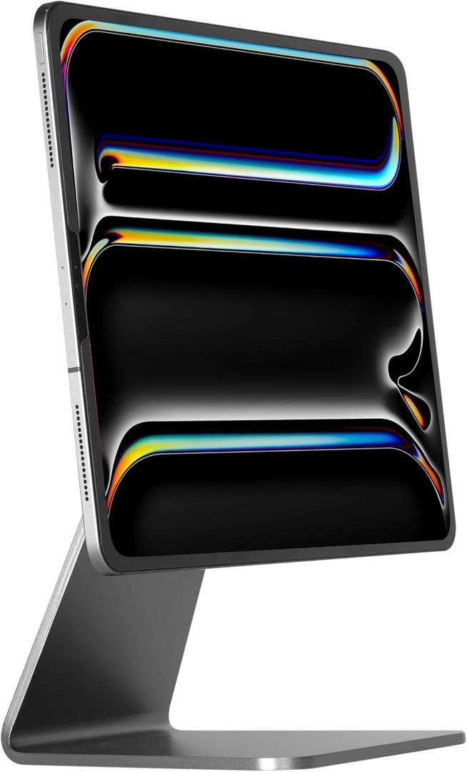 High Stability iPad Pro Stand, Magnetic Adjustable Holder Mount for Apple iPad Air 13'' & iPad Pro 12.9'' 3rd/4th/5th/6th Gen - Grey