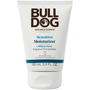 BULLDOG Mens Skincare and Grooming Face Moisturizer Fragrance Free, Sensitive, 3.3 Fluid Ounce
