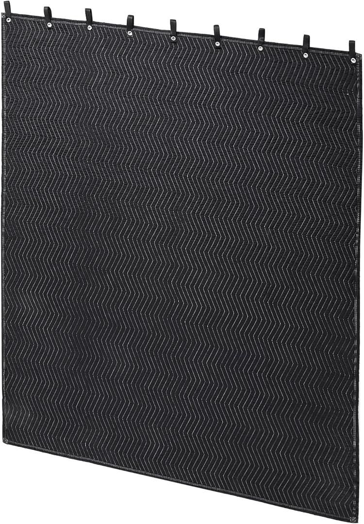 1 Pc Large Sound Dampening Blanket,48" x 80" Soundproof Blanket with Grommets,850GSM Heavy Duty Studio Sound Absorption Blankets,Acoustic Blanket Noise Reduce for Room,Light Blocker,Moving Blankets