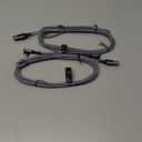 AINOPE USB to USB C Cable [2-Pack, 6.6ft] 3.1A Type C Charger Fast Charging, Right Angle USB C Cable for iPhone 17 Carplay Cable, Galaxy S10+ S10 S9, Note 10 9, LG V30, Moto, iPhone 16 15 Charger Cord (Grey)