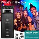 Portable Cabinet PA Speaker System - 1600 Watt Outdoor Sound System Vehicle Stereo Speakers w/Dual 12" Woofers, 3.4" Piezo Tweeters, 5"x12" Super Horn Midrange, Crossover Network - PylePro PADH212