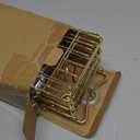 DAOYA Over the Shower Head Caddy - 3 Tier Shower Caddy Hanging, Gold Bathroom Organizer with Soap Holder & Hooks (Style 1)