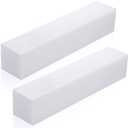Landical UHMW Tapping Block Rectangular Ultra High Molecular Weight Polyethylene Solid Plastic Blocks for Machining Engineering Flooring Home DIY Projects(12" x 2.4" x 2.4", 2 Pcs)