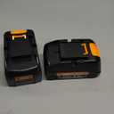 Amityke 2-Pack 20V 6.0Ah Replacement for Worx Battery 20V, Compatible with Worx Battery 20 Volt WA3512 WA3520 WA3522 WA3525 WA3575 Cordless Power Tools