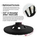 3 x 4 1/2 Inch Turbo & Double Row Diamond Cup Wheel 2pcs for Grinding and Cleaning Surface Stone Concrete Granite Marble Masonry Brick with 5/8-11 Threaded Angle Grinder Wheels Cup