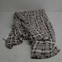 L'AGRATY Weighted Blanket - 48"x72" 15lbs Cooling Breathable Heavy Blanket Microfiber Material with Glass Beads for Adult All-Season Summer Fall Winter Soft Thick Comfort (16-white Checkered Pattern)