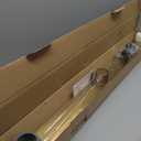 Gold Shower Drain, 36 Inch Linear Shower Drain with Removable Square Hole Cover Grate, Bathroom Modern 304 Stainless Steel Brushed Gold Shower Floor Drain with Adjustable Feet, Hair Strainer