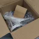 COSYLUX Vintage Plug in Wall Sconces, Industrial Rotatable Swing Arm Wall Lamp with Switch, Wall Mounted Light Fixtures Reading Lamp for Bedside Bedroom Indoor, Matte White