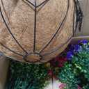 2 Sets Artificial Hanging Flower for Outdoors, Fake Hanging Basket for Outside,2 Hanging Basket with 26 Pcs Faux Silk Flowers for Porch, Balcony and Patio Decor(Mixed)