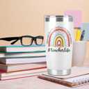 Teacher Life Tumbler - 20 Oz Cup Mug for Women Men, Appreciation Gifts from Students, Birthday Idea for Christmas and Appreciation Week (Black)