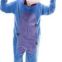 COSUSKET Snug Fit Unisex Adult Onesie Pajamas, Flannel Cosplay Animal One Piece Halloween Costume Sleepwear Homewear, Size: M
