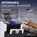 CARNATION Money Counter Machine Cash Counting & Mixed Denomination Bill Counter, Portable Currency Detector, Counterfeit Bank Scanner, Dollar Sorter for Commercial, up to 1200 N/M, UV/MG/MT/IR/CIS, CN5