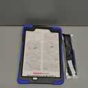 Shockproof Case for Samsung Galaxy Tab A 9.7'' 2015 (SM-T550 T555 SM-P550 P555),Portable Heavy Duty Tablet Cover with 360 Rotating Stand Handle Strap & Shoulder Belt Carrying Case (New Blue)