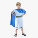 Toga Costume for Kids Greek Roman Nobility Cosplay for Halloween Birthday Party Children's Day Dress L