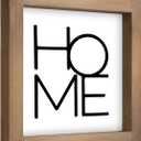 6 Inch Home Sign Decor, Wooden Family Room Wall Decor for House Art, Indoor Entryway Shelf Table Tiered Tray Mantel Rustic Farmhouse Decoration