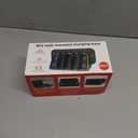 Wall Mount Charging Dock Station for Nintendo Switch 2,Controller Charging Dock Base with 7 RGB Light Modes and LED Charging Indicator,4 Game Card Slots, Black