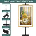 Tabletop Picture Easel Stand, Adjustable for Frames Up to 29" H, Metal Standing Easel Display for Pictures Artwork CanvasGallery Easel