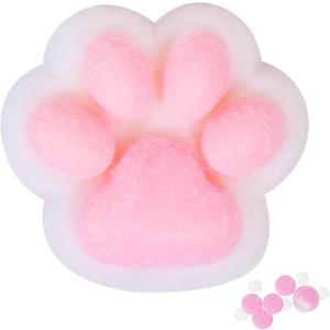 1pcs White Squishy Cat Paw Squishy Toy,5 Inches Big FuFu cat Squeeze Paw,Cute Soft Squeeze Fidget Toys Squeeze Toys for Stress Relief Pinch Family Toys Gifts for Kids Adults