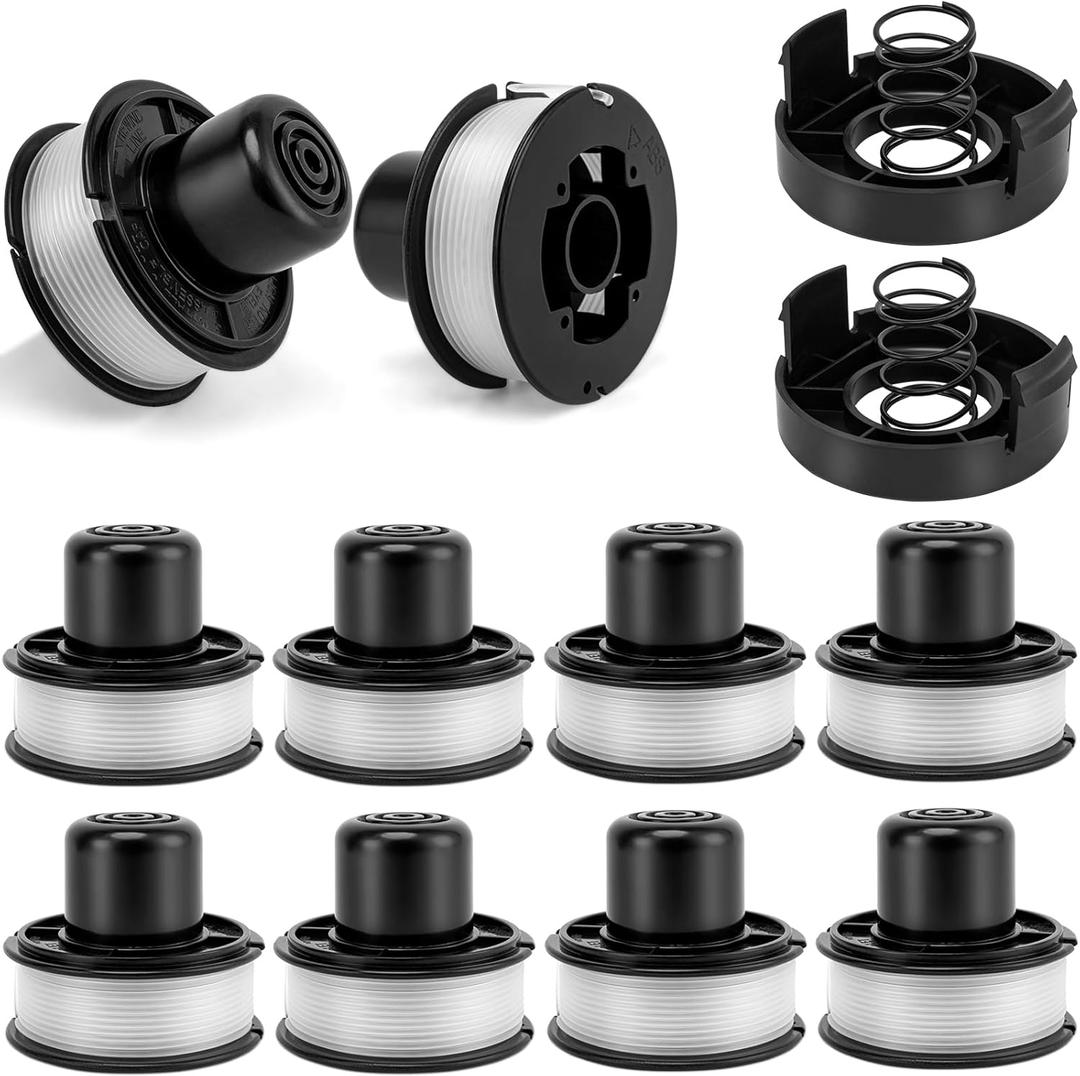 KAKO ST4500 Replacement Spool for Black and Decker Weed Eater Spool ST4500, 20ft 0.065” Spool Line for Black Decker St4500 Spool, for RS136 Black and Decker Bump Feed Spool(10+2+2 Pack)