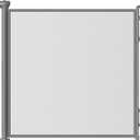 Retractable Safety Baby Gate or Mesh Dog Gate,Durable Portable Mesh Retractable Gate,Easy to Use for Stairs, Doorways, Hallways, Indoor, Outdoor, 33.5" Tall, Up to 55" Wide, 
Gray