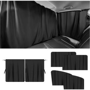 5PCS Car Window Shades Kit,Car Privacy Window Cover for Light Blocking and Privacy,Universal CCar Sunshade for Baby CCar Accessories Interior for Sleeping Traveling Camping (5PCS)