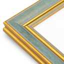 Golden State Art,11x17 Ornate Picture Frame Holds 9x12 Photo,Black Gold