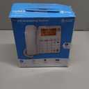 AT&T CL4940 Corded Standard Phone with Answering System and Backlit Display, White