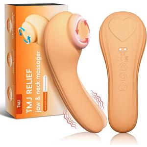 TMJ Relief Products Jaw Massager,Neck Massager with Rolling,Vibrating and Heating, Real-Like Massage for TMJ Jaw & Neck Pain Relief, Stiff Jaw, Tension, Stiffness
