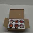 Halloween Table Decor Set of 6, Jack O Lanterns Black Glass Votive Tealight Candle Holders, Halloween Decorations Indoor Party Mantel Coffe Table Centerpiece Decor