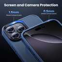 for iPhone 16 Pro Case with HD Screen Protect, [Compatible with MagSafe] [15FT Military Drop Protection] [Camera Protection] Magnetic Case for iPhone 16 Pro, Dark Blue