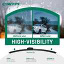 Windshield Wiper for Jeep Grand Cherokee 1993-1998Grand Wagoneer 1993,20"+20" Replace Front Windshield Wiper Blades J&U-hook (2-Pack)