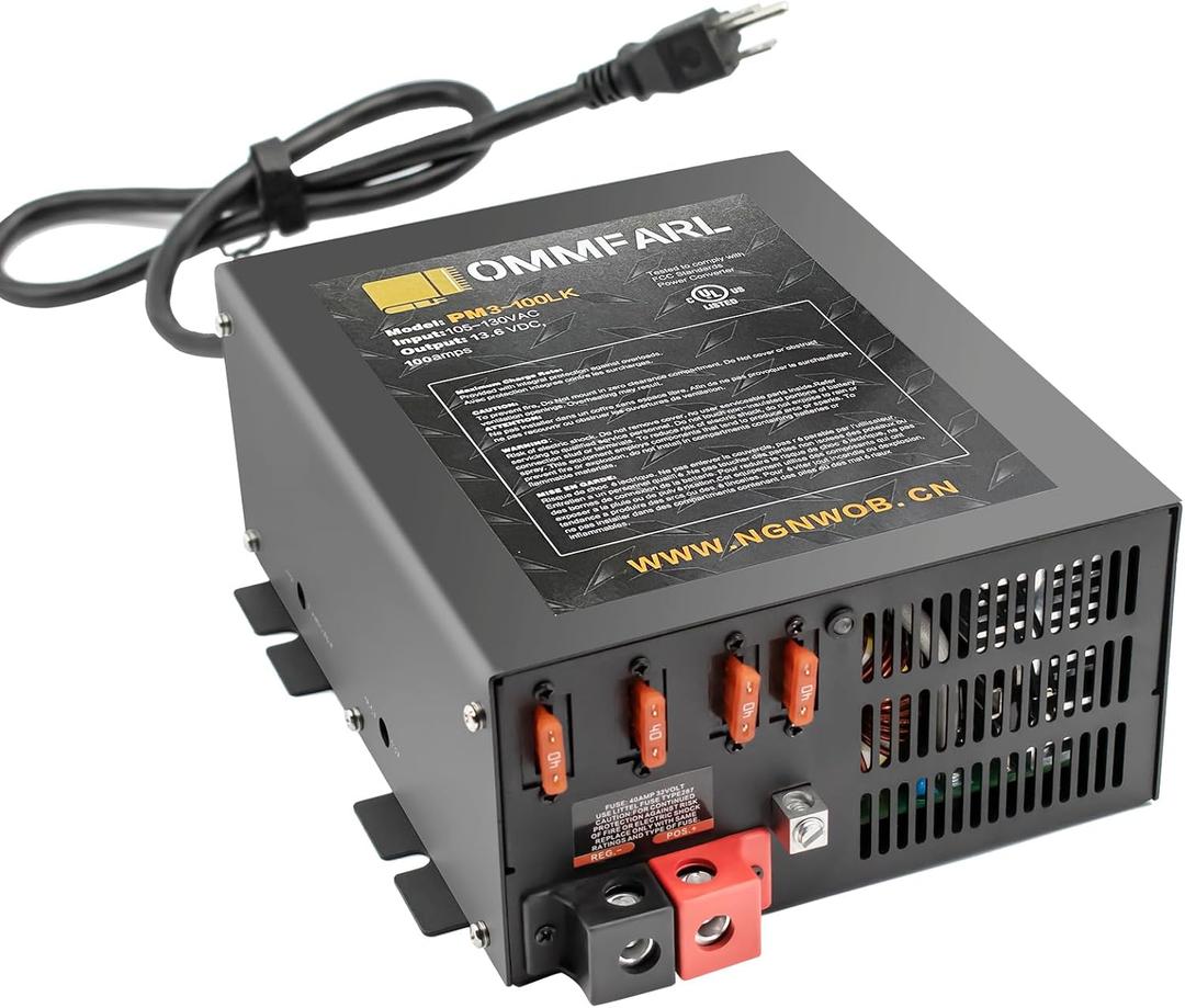 RV Converter | Multiple Capacities | Power Converter with Built-in 4 Stage Smart Battery Charger RV Battery Charger 100 Amp Power Supply RV Converter | Multiple Capacities | Power Converter with Built-in 4 Stage Smart Battery Charger RV Battery Charger 100 Amp Power Supply