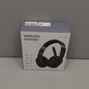 Trucker Bluetooth Headset, Wireless Headsets with Noise Cancelling Microphone, Long Battery Life Bluetooth Headphones with Detachable Earpad/Single+Dual Mode for Office/Driving/Home (Black)