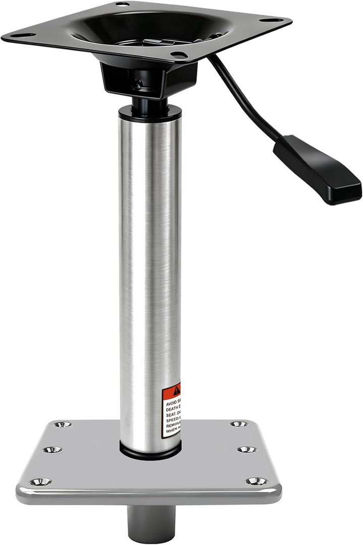 Lock'N-Pin 3/4" Adjustable Boat Seat Pin Post, (13"-19") (18"-24") (24"-30") Height Adjustable Non-Threaded Power Pedestal for Marine Fishing Bass Pontoon Boat