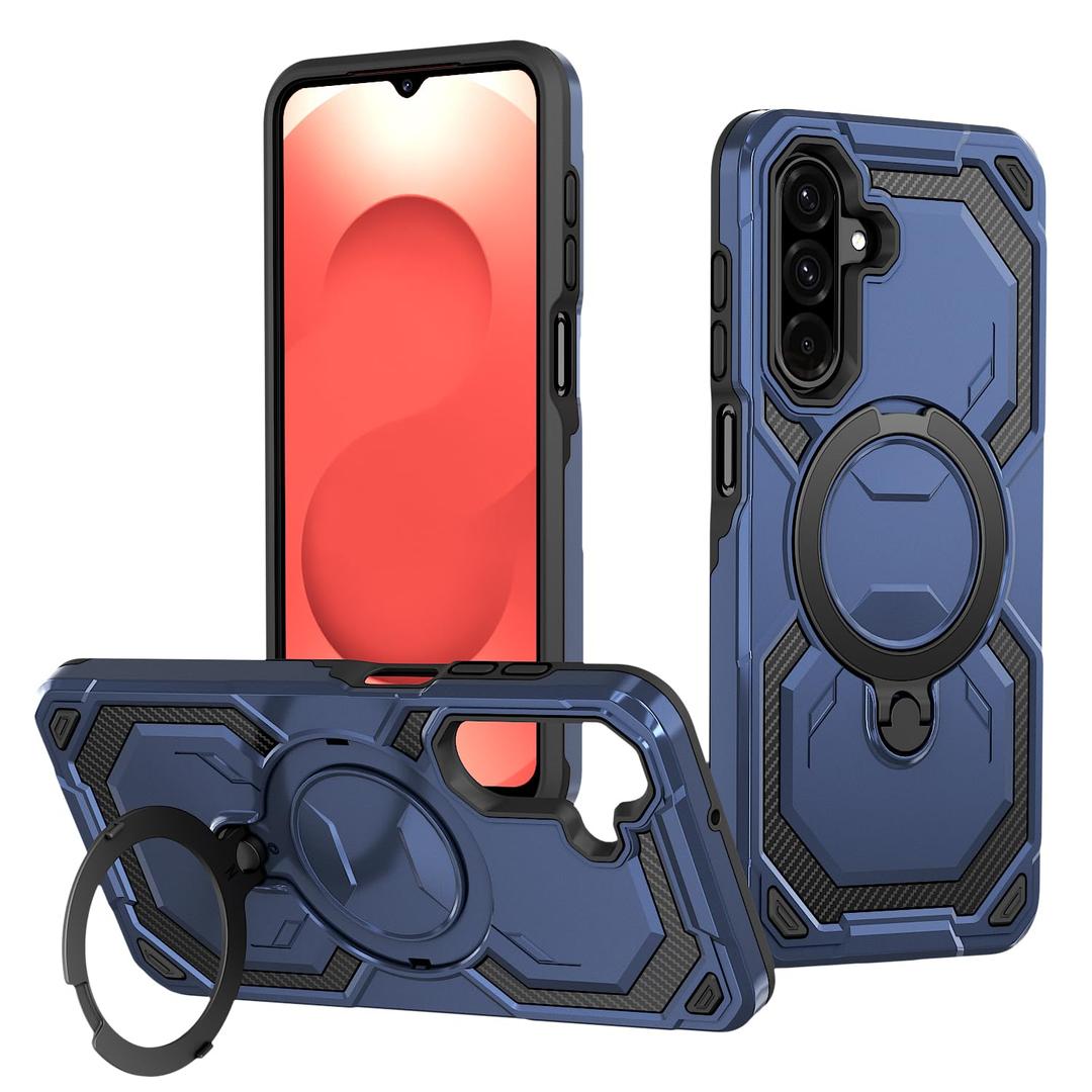 Eastcoo Magnetic Case Compatible with Samsung Galaxy A26 Case with Stand [Compatible with MagSafe] Military Drop Protection Shockproof Durable Soft TPU PC Cover for Men Women Blue