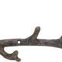 NIKKY HOME Cast Iron Rustic Coat Hook Hanger Vintage Squirrel Decorative Wall Hooks Practical Metal Storage Organiser Wall Mounted Hanging Hooks for Garden Tools Keys Indoor Outdoor Decoration