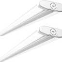 Sunco 4ft LED Shop Light, Hardwired Garage Lights for Workshop, Wraparound, 8200 Lumens, Surface Mount, Selectable Features, 50W/60W/70W, 3000K/4000K/5000K ETL 2 Pack