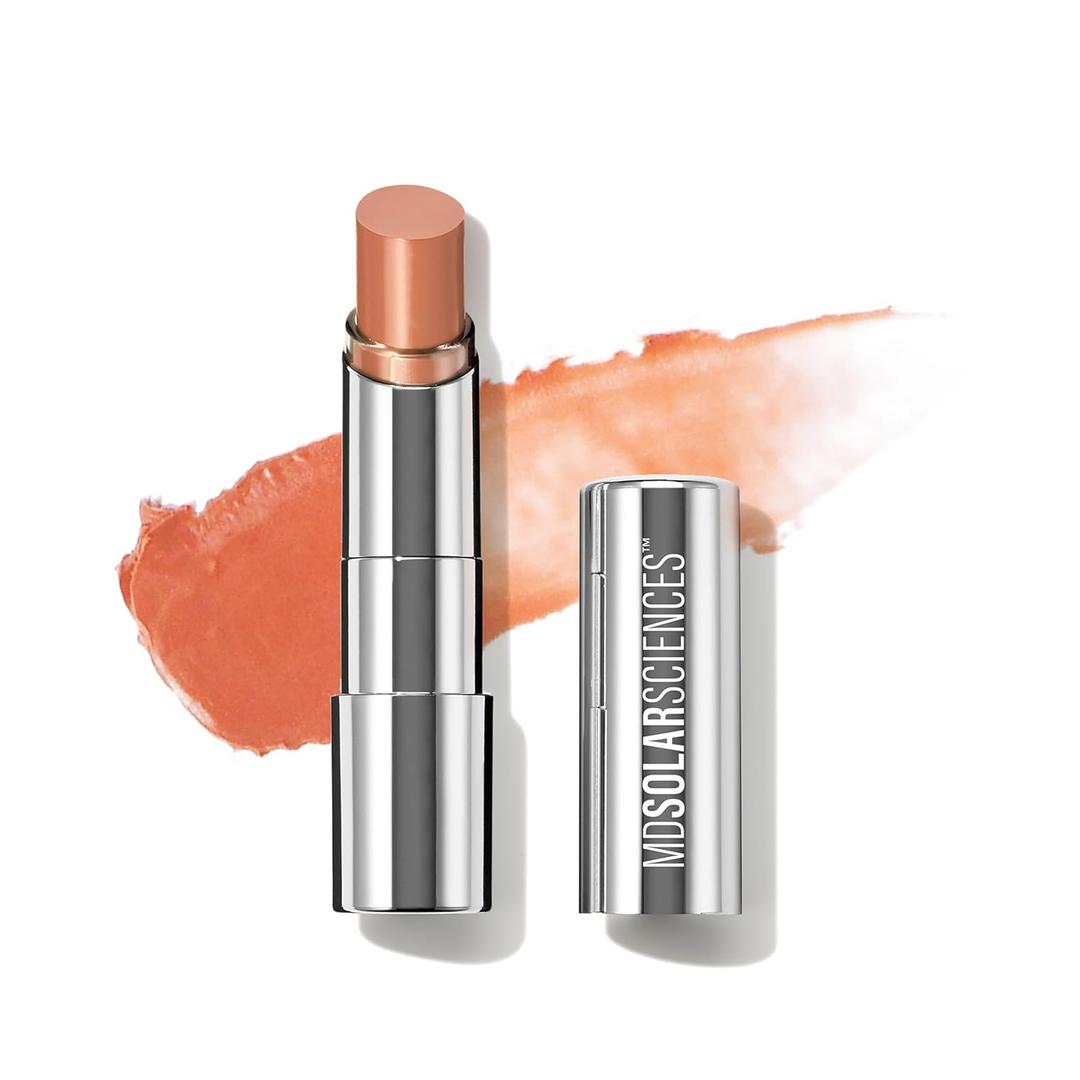 MDSolarSciences Tinted Sheer Lip Balm SPF 30 | Hydrating Lip Sunscreen | Shea Butter, Jojoba & Avocado Oils | Moisturizing, Vegan, & Clean| 0.15 oz, Bare